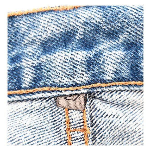 CARMAR Beatrice Distressed Denim Mini Skirt NWT - Picture 10 of 11